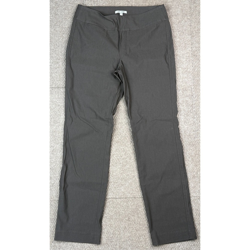Nic+Zoe Women's Elastic Waist Brown Pants Size 8 (Actual 30x28.5)